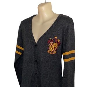 Womens Harry Potter Gryffindor cardigan sweater.